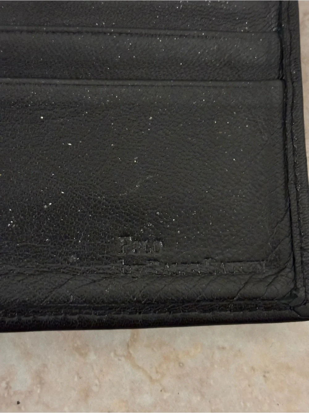 Polo by Ralph Lauren Classic Black Leather Bifold Wallet